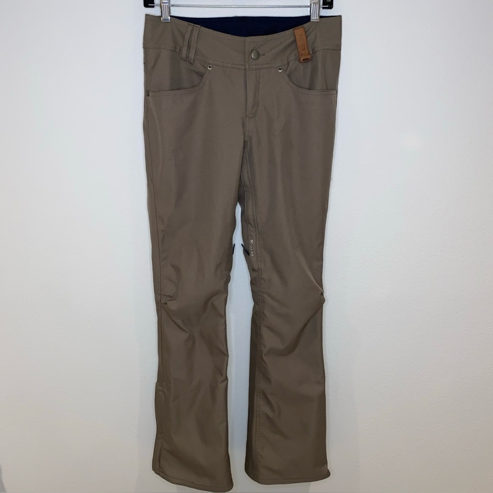 Holden Skinny Fit‎ Dark Khaki Snow Pants Ski Snowboarding Woman’s Small